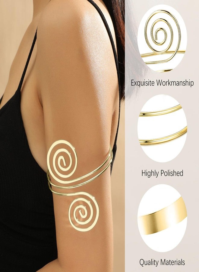 FEYIR Arm Cuff Jewelry for Women Adjustable Upper Arm Bangle Bracelet Band Armlet Armband Jewelry - Image 3